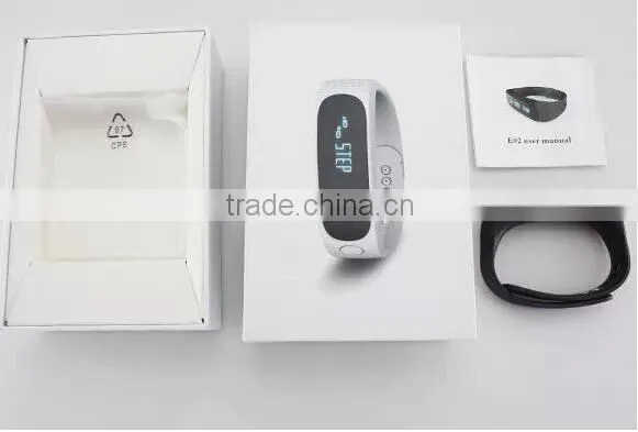 2015 Hot Selling New Model Sport Bluetooth 4.0 Pedometer E02 Smart Bracelet Health Sleep Monitoring Fitness Smart Band photo-4