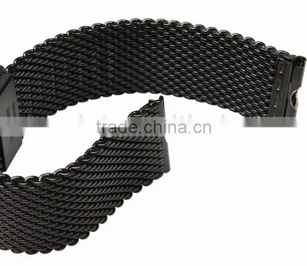Milanese Classic Buckle Stainless Steel Watchband 24mm photo-3