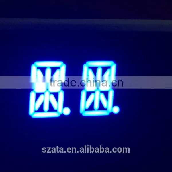 Two 2 Digit Blue 16/14 Segment Led Display photo-2