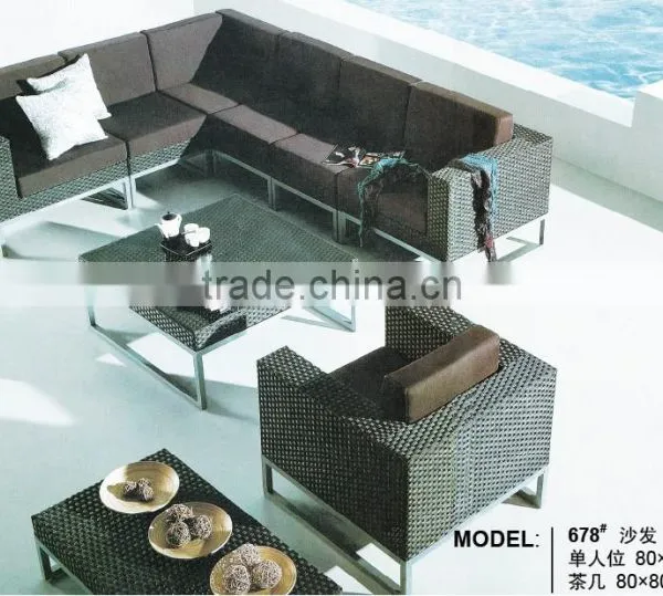 Modern Design Outdoor Rattan Furniture Rattan Sofa Sets photo-5