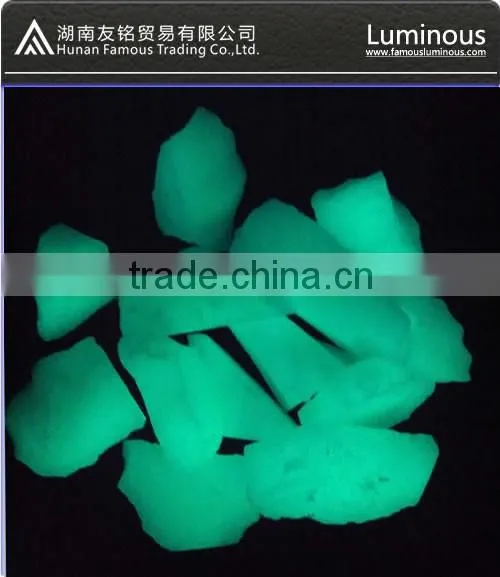 Glow Gravel for Paving, Aqua-blue Glow in the Dark Gravel