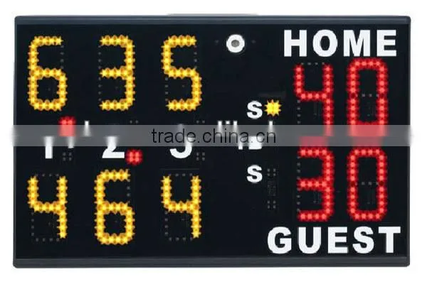 wireless remote control led electronic tennis scoreboard