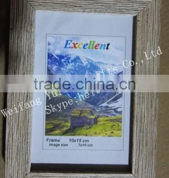 Distressed Wood Finished PS Plastic Picture Photo Frame photo-4