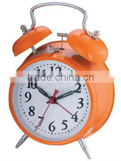 4.5 Metal Case Mechanical Alarm Clock Mechanism, Retro Design Clock, Desktop Clock photo-5