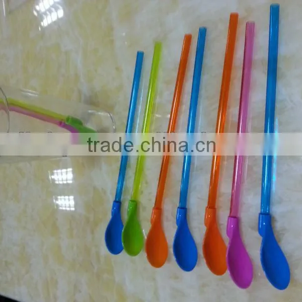 Straw/plastic Drinking Straw With Spoon/hard Plastic Drinking Straw/wide Plastic Drinking Straw photo-3