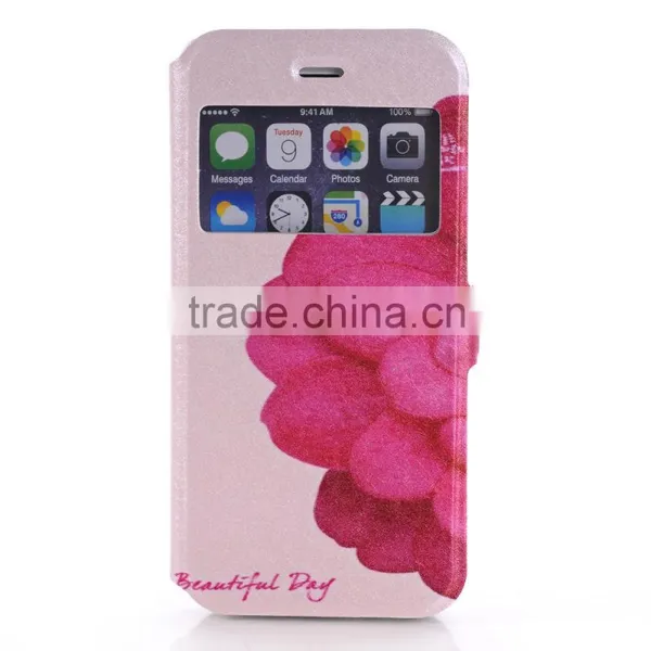 Stand Style Magnet Flip PU Leather Cartoon Paiting Pattern Soft Case For IPhone 6 6S 4.7Inch Wallet Cover for Iphone6 Phone Bags photo-6