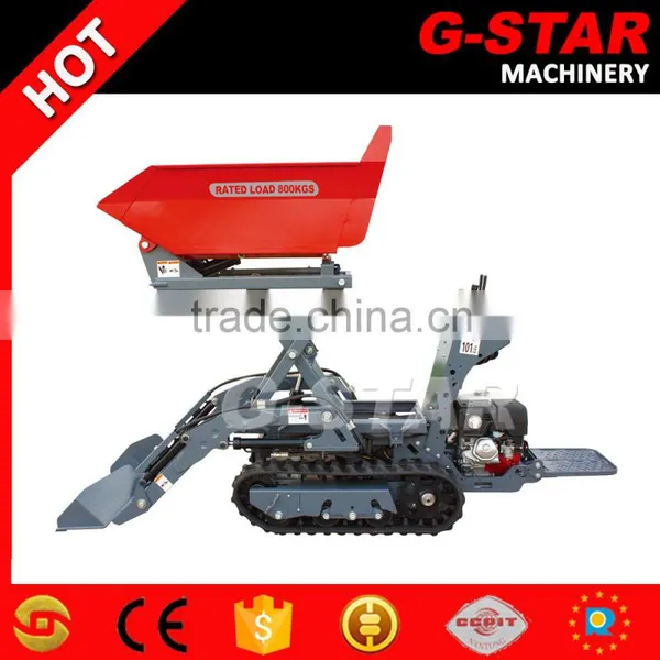 BY800 construction equipments small crawler dumper hydraulic mini dumper