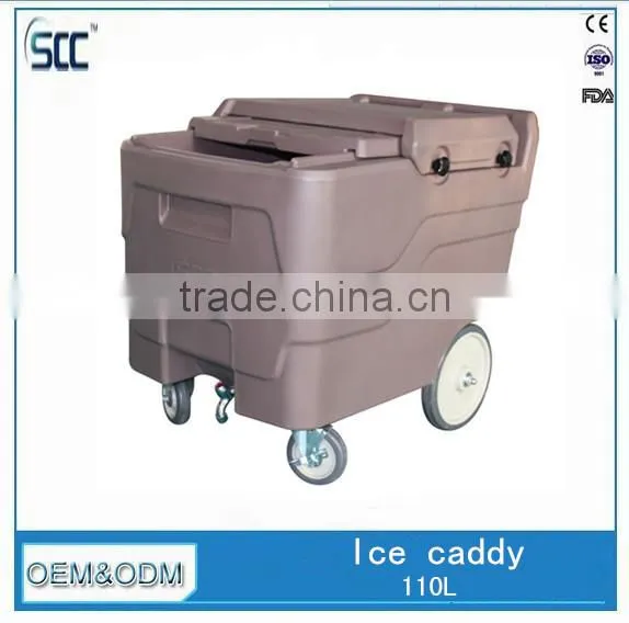 110L Plastic Ice Cool Carts, Ice Storage Carts for Cooling photo-2