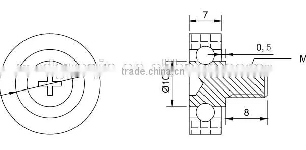 2016 Hot Sale Furniture Drawer Rollers DR30/C0.5L8 photo-6