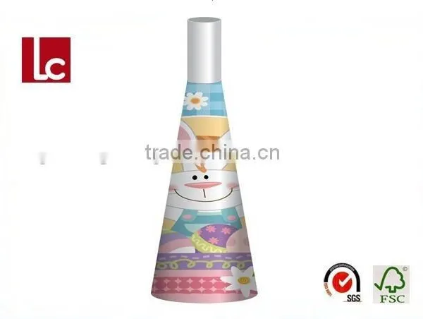 2016 Hot Sale Customized Printed Easter Day Party Paper Horn