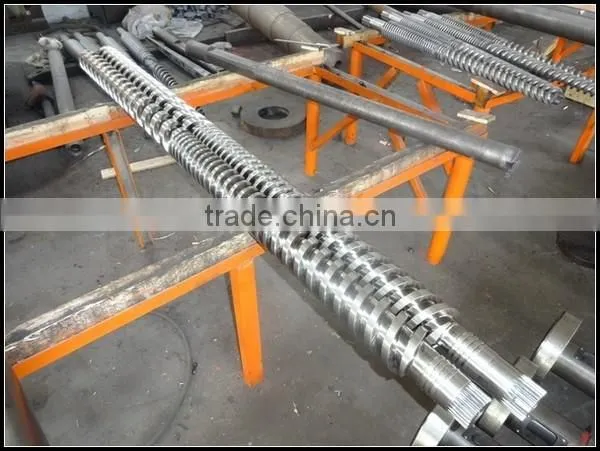 Parallel Twin Screws Extruder Screw Barrel for Plastic Extruder photo-2