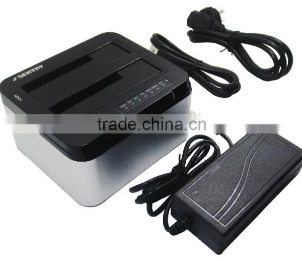 High Quality USB3.0 Dual Bay 2.5 and 3.5 Sata Hard Driver Dock(2 in 1) photo-4