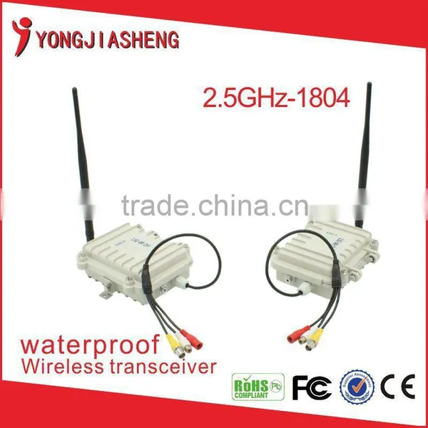 Best Price 2.4GHz 4W Waterproof 2000m Wireless Video Transmitter Receiver 2.4GHz-1804