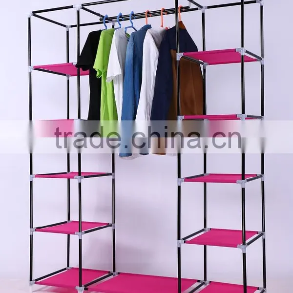 Modern Bedroom Steel Wardrobe, Single Clothing Storage Wardrobe photo-2