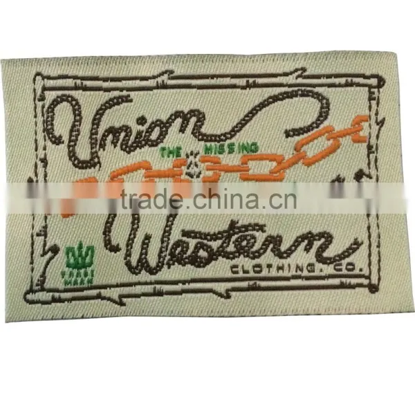 Factory Direct Labels for Clothing Garment Woven Label Woven Garment Label Garment Patch Label Woven Label Tag