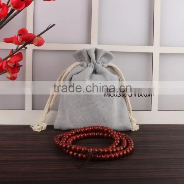 Wholesale Colored Faux Suede Jewelry Bags With Logo Printing photo-3