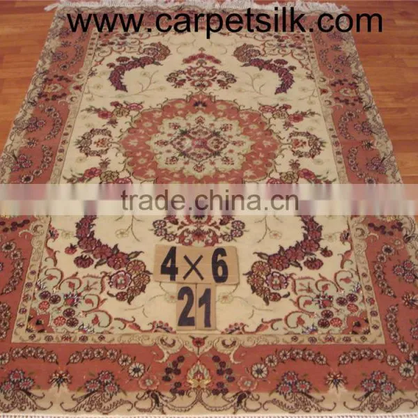 Handmade Wool & Silk Art Handcraft Carpet Luxury Art Wool & Silk Rug Guangzhou Whosale Wool&silk Carpet