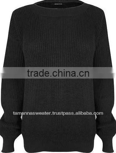 LADIES CHUNKY KNITTED OVERSIZE SWEATERS photo-2