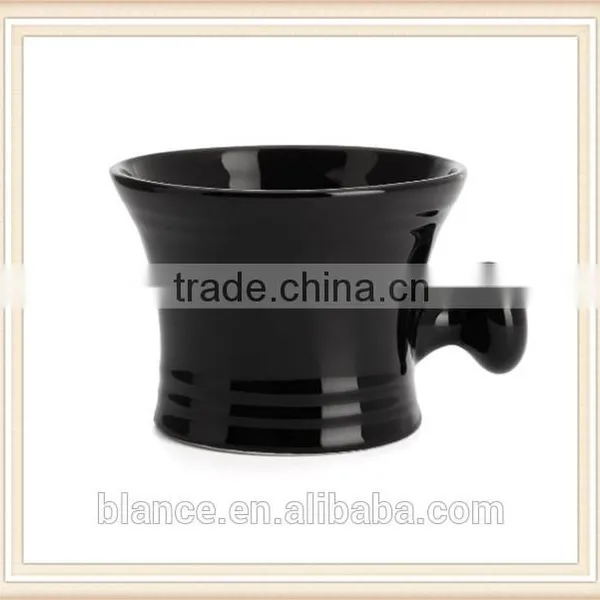 Ceramic Shaving Bowl Black Shaving Soap Mug Design photo-3