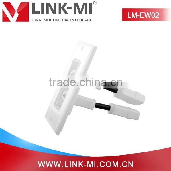 LINK-MI LM-EW02 Dual Port Home Theater HDMI Keystone Wall Plate Best Buy photo-4