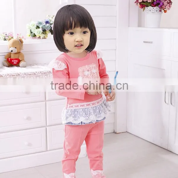 Baby Girls Fall Suit Long Sleeve New Design With Appliqued photo-3
