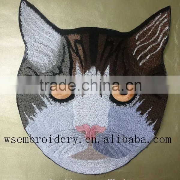Hot Sell Cat Embroidery Partch With Customized Size and Backing photo-2