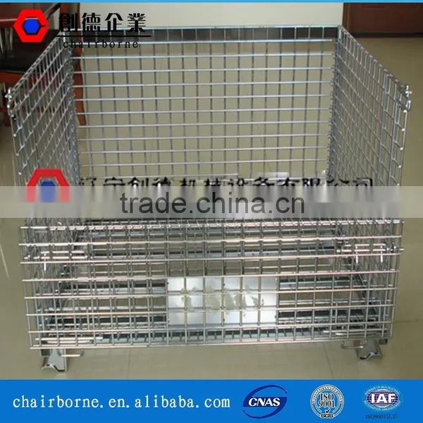 Folding Carbon Steel Metal Cage Storage Pallet Container for Sale photo-5