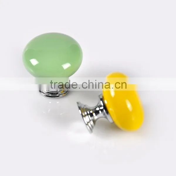 Wholesale Low Price Cheap Green Ceramic Door Knobs photo-2