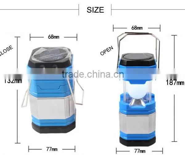 Solar Power Rechargeable LED Camping Lantern photo-3
