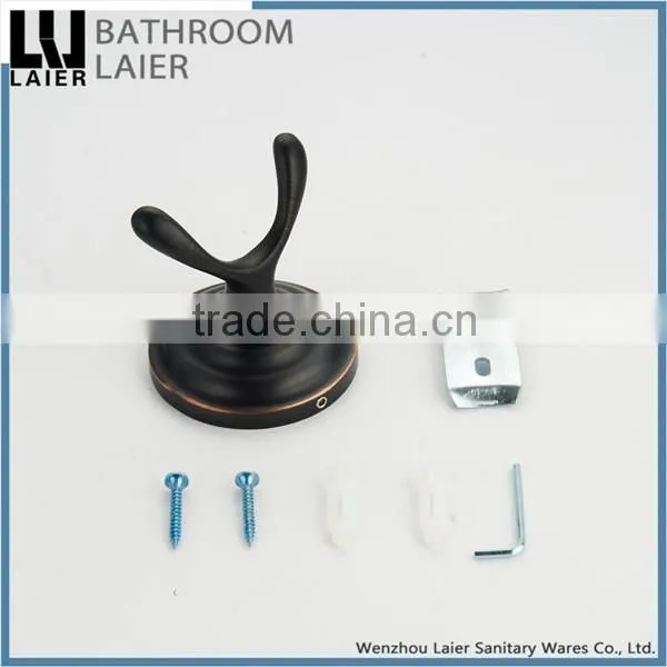 Grooming Manufactured Goods Of Taiwan Zinc Alloy ORB Finishing Bathroom Sanitary Items Wall Mounted Robe Holder photo-2