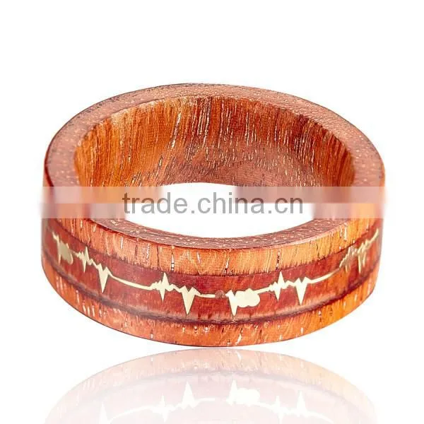 Natural Wood Ring, Wooden Jewelry Ring photo-3