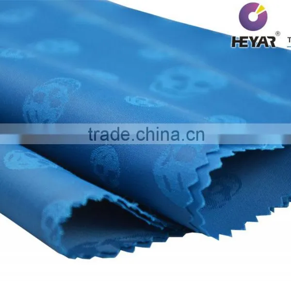 Skeleton Designs Nylon Cotton Jacquard Fabric For Shirt