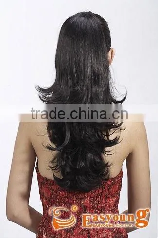 Best Sale Fashion Synthetic Claw Clip in Ponytail Hairpieces for Women photo-3
