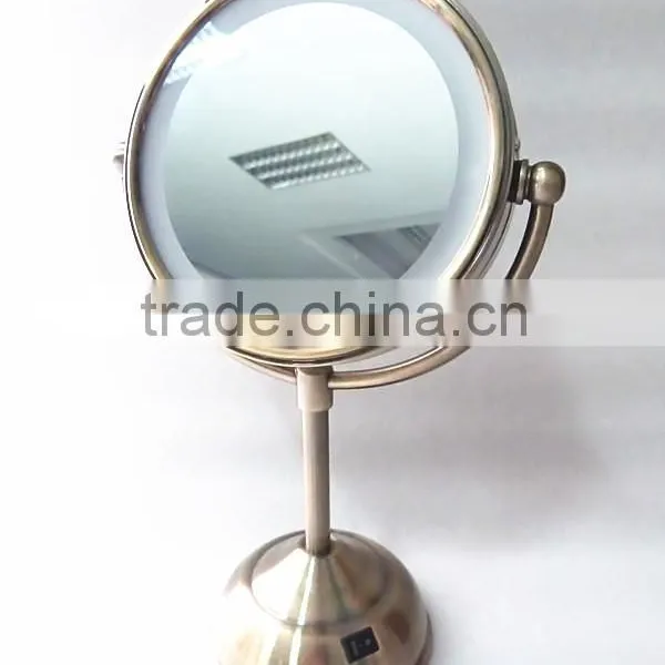 Led Cosmetic Mirror 6inches Five Star Hotel Double Sides Bathroom photo-3