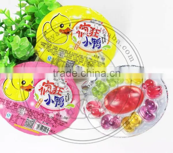 Halal Assorted Fruity Flavor Crazy Duck Shape Jelly Gels Candy photo-3