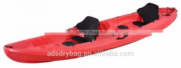 Best Seller High Quality LLDPE Double Sit on Top 2 +1 Seater Pedal Angling Fishing Kayak photo-5