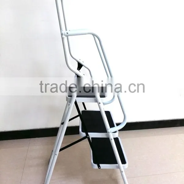 Zhejiang Manufacturer Easylife Steel Safety 3 Step Ladder With Handrail photo-3
