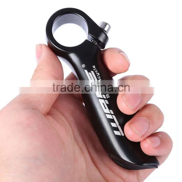 WAKE Paired Utility Black Handlebar Bar End Aluminum Alloy Glossy MTB Bike Rubber Lock-on Cover Bicycle Accessories Parts photo-5