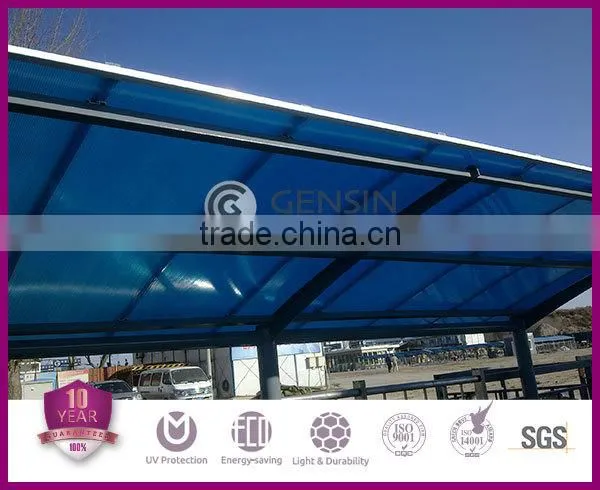 Haining Gensin U-lock Multiwall Polycarbonate Hollow Sheet Building Material photo-5