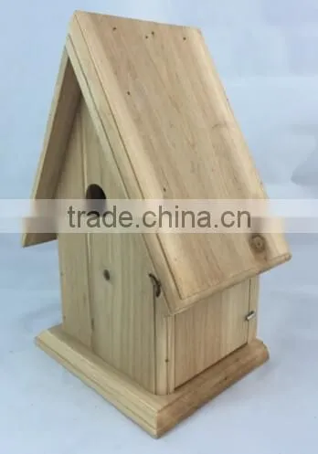 FSC Derictional Hot Selling Wooden Birdhouse /bird Cage,decor Garden photo-3