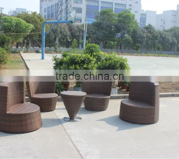 Rattan Outdoor Furniture Cafe Table Chair Set photo-3