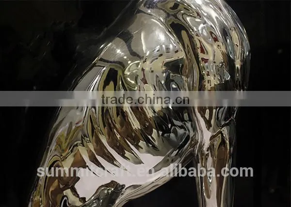 Electroplated Silver Resin Large Sitting Italian Greyhound Statue photo-4