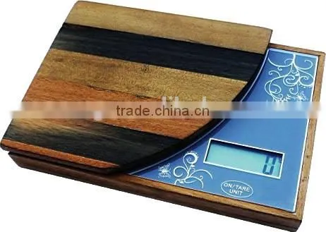 High Precision Bamboo Wooden Kitchen Scale photo-2