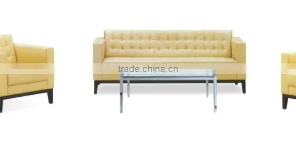 Furniture Living Room Brown Leather Sectional Sofa photo-3