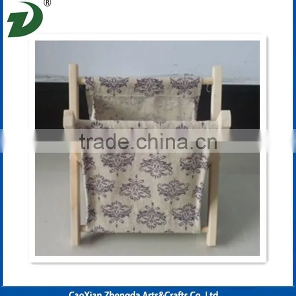 Foldable Tabletop Magazine Racks With Wood Frame photo-2