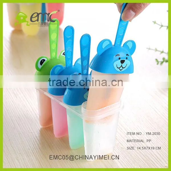 4 Set Diy Cartoon Style Plastic Ice Cream Mold and Juice Mould With Print Logo photo-4