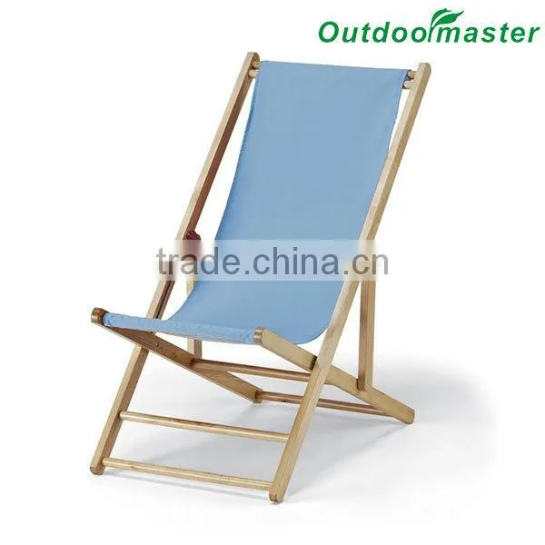 Patio Lightweight Sling Wooden Beach Folding Chair photo-4