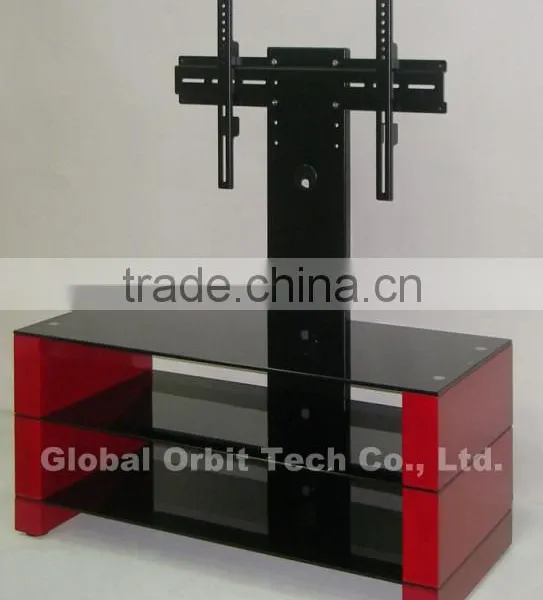 Metal Modern Led Glass Wooden tv Stand photo-2