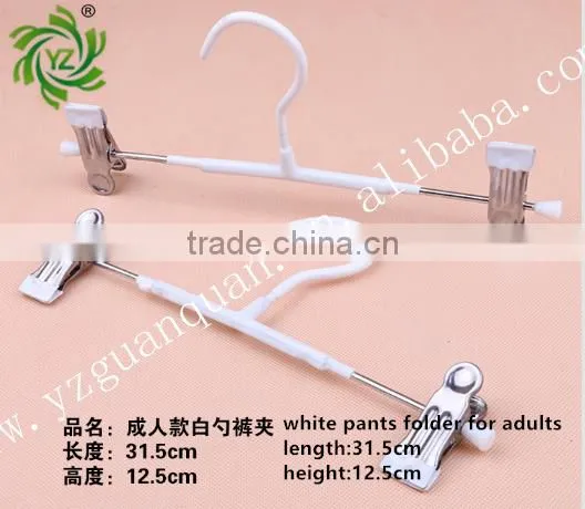Open Ended Metal Mens Pants Hanger With 2 Clips photo-6