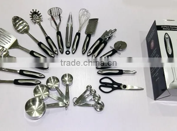 Hot Sale 23pcs Kitchen Utensil Set Tools ,stainless Steel Cooking Kitchenware Set photo-2